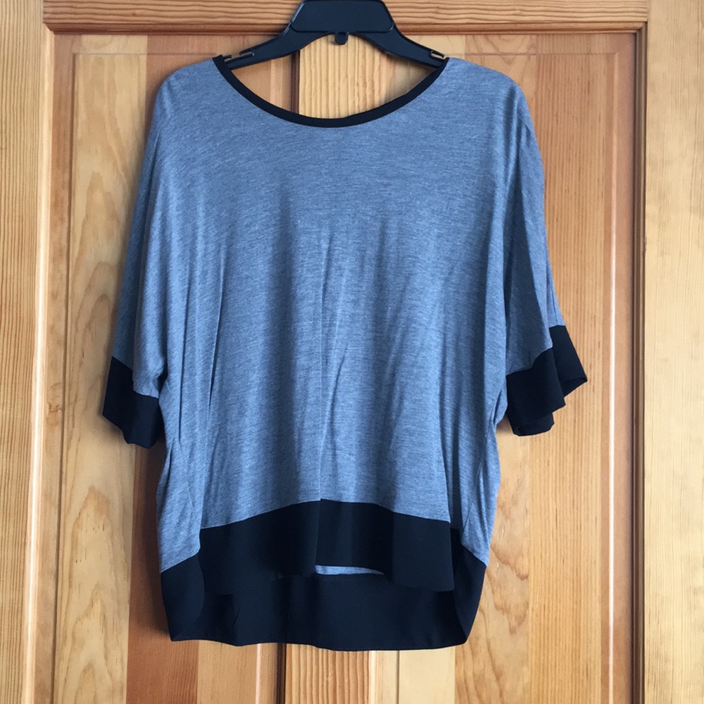 Loft Grey and Black T-Shirt